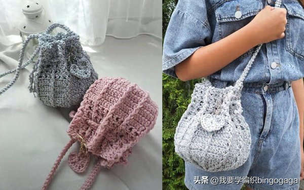 通达配资 线舞飞扬流光闪耀，闪光抽绳挎包教程，附小海龟挂饰的钩法